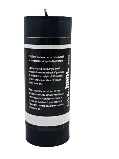 Black Large Pillar Candle