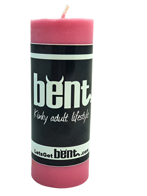 Large pillar pink candle