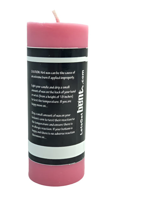 Large pillar pink candle