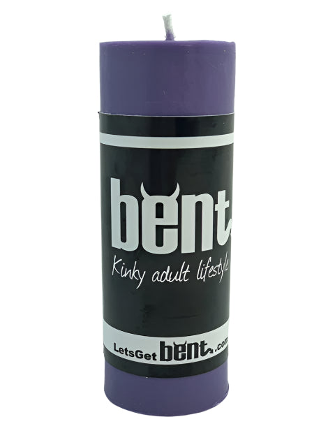 Large pillar light purple candle