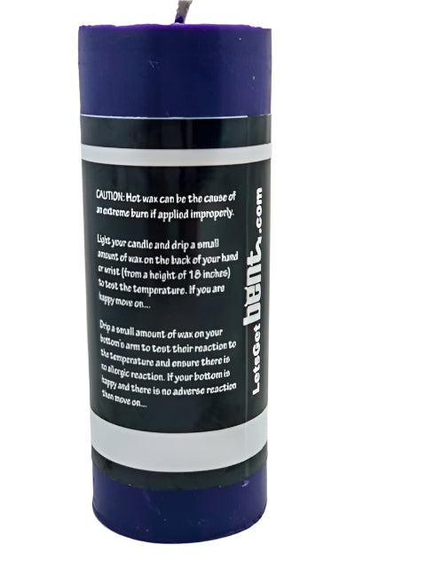 Large pillar purple candle