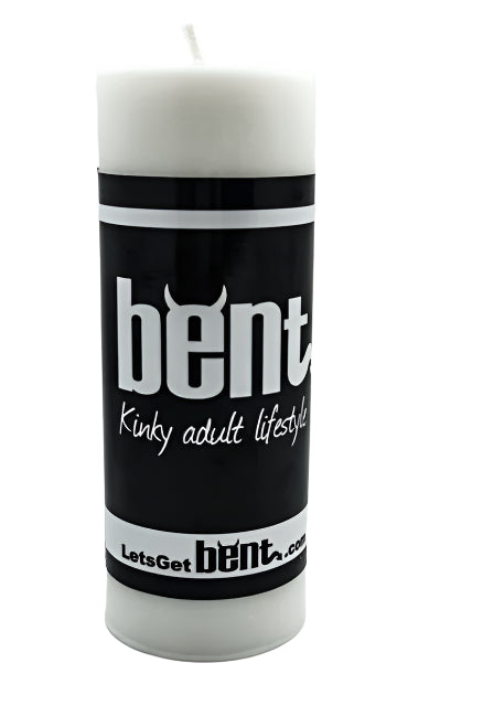 Large pillar white candle
