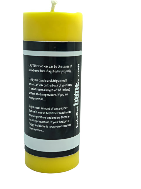 Large pillar yellow candle
