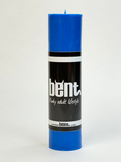 Blue Bent Wax Play Candle