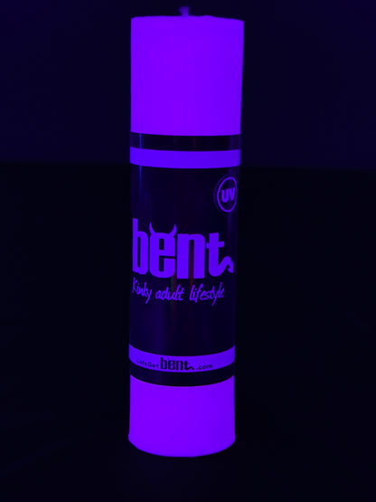 Glowing UV Purple under blacklight