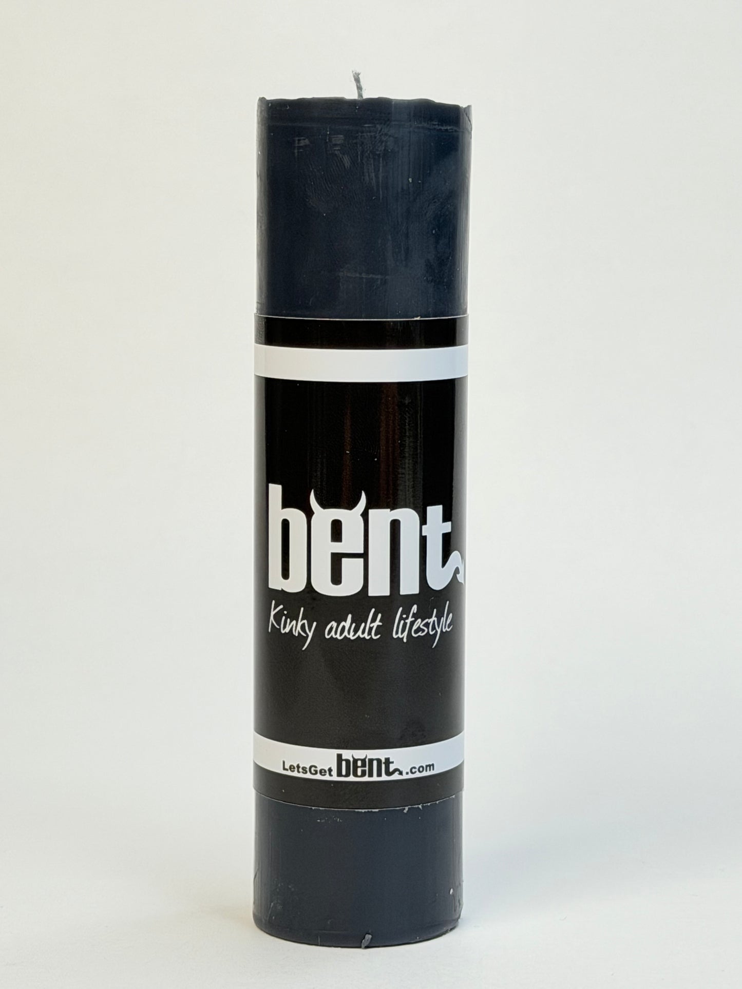 Black Bent wax play candle handmade paraffin pillar candle