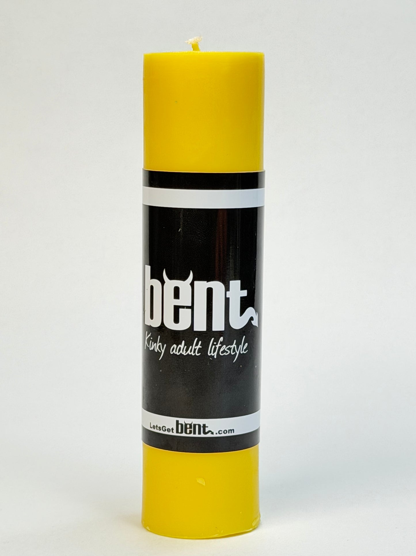 yellow Bent wax play candle paraffin