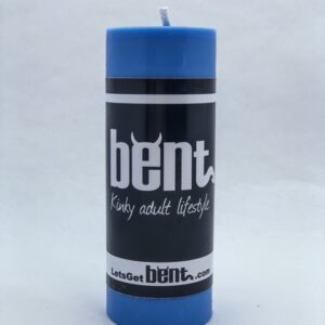 Blue paraffin wax play candle